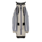 Back shot of Big Rig golf bag in Cool Gray showing the strap of the band

