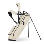 A full front shot of standing El Camino S-classgolf bag in Cream with double strap
