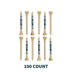 100 count of bamboo golf tees 